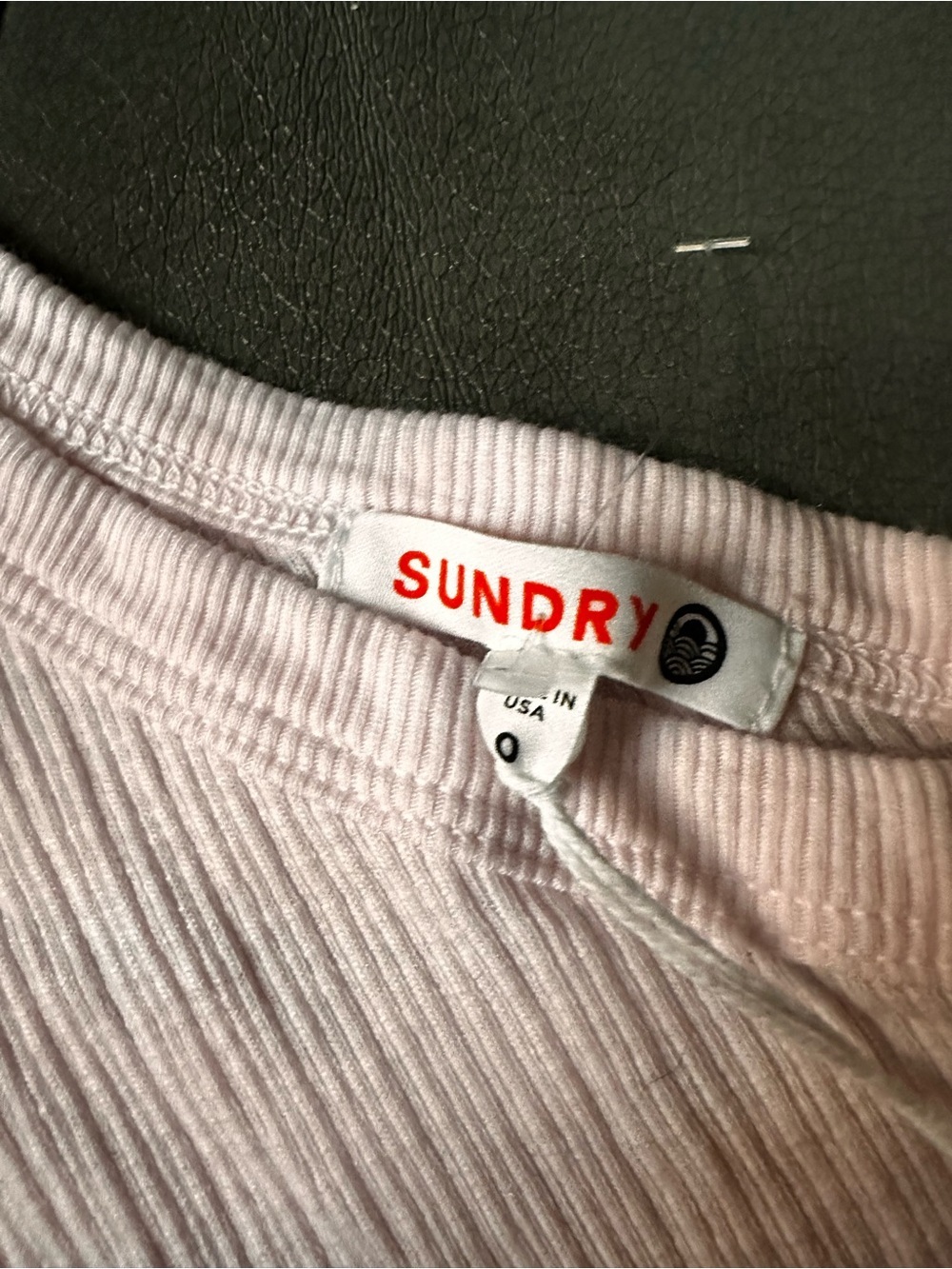 Sundry Pale Pink Ribbed Tank - Picture 4 of 4